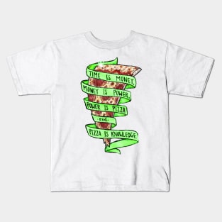 Trust in green pizza Kids T-Shirt